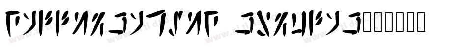 Calligraphic Regular字体转换